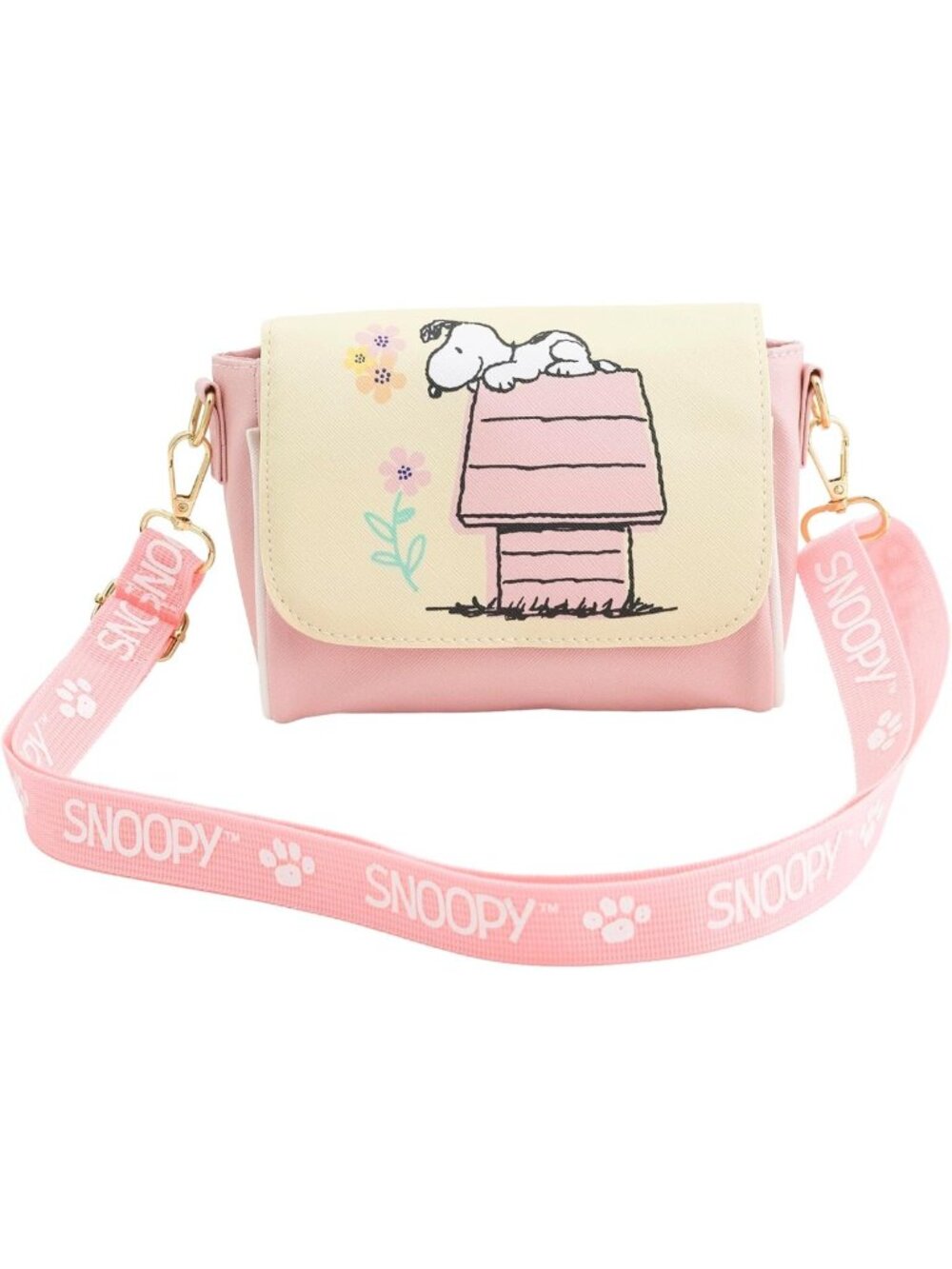 Snoopy Crossbody Bag for Women | Mini Flap Purse with Adjustable Strap | Cute